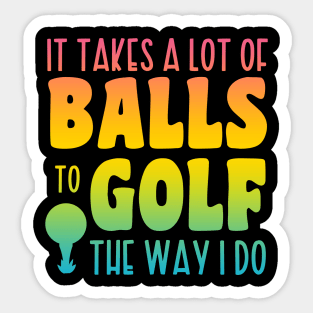 Golfing Sticker